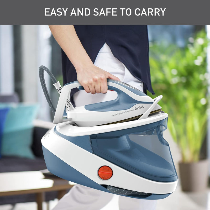 Tefal Pro Express Ultimate II Steam Generator Iron - 2700W, 7.6 Bar, 580g Boost