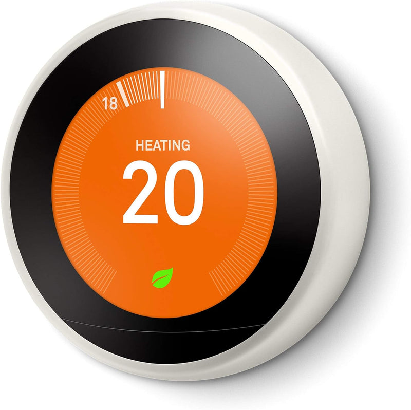 Google Nest Learning Thermostat | 3rd Generation | Smart Home Heating & Hot Water Controls | White