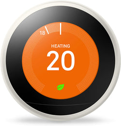 Google Nest Learning Thermostat | 3rd Generation | Smart Home Heating & Hot Water Controls | White