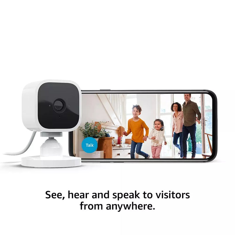 2x Blink Mini | Indoor Plug-in Smart Security Camera | 1080p | White