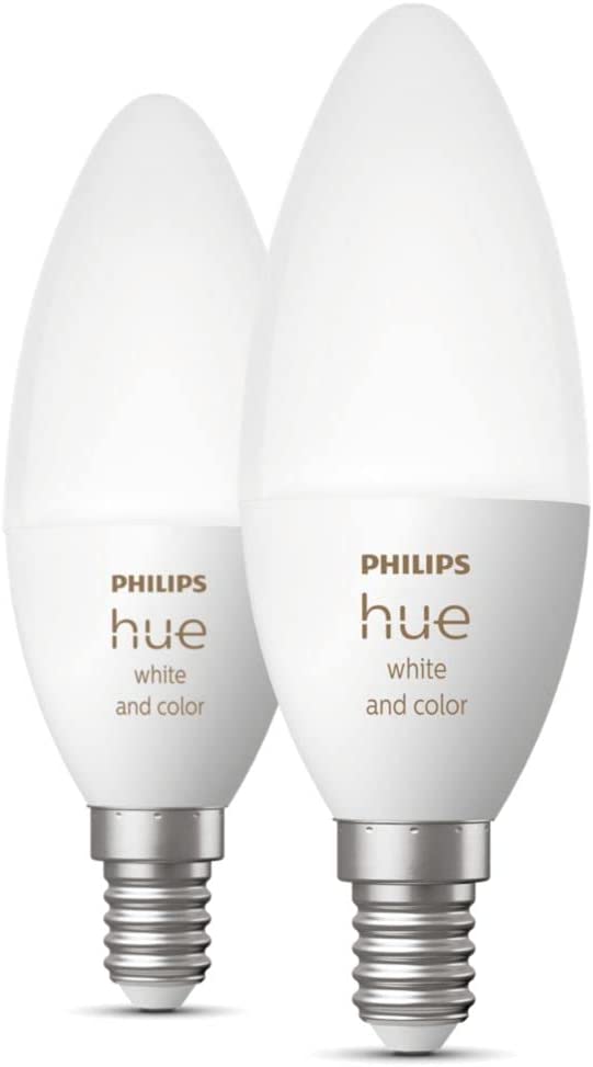 Philips Hue NEW White and Colour Ambiance Smart Light Bulb [E14 Small  Edison Screw] With Bluetooth. Works with Alexa, Google Assistant and Apple  Homekit : : Lighting