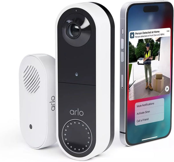Arlo Essential Wireless Video Doorbell & Chime 2 Bundle
