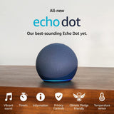 Echo Dot (5th generation, 2022) Smart Speaker with Alexa | Deep Sea Blue