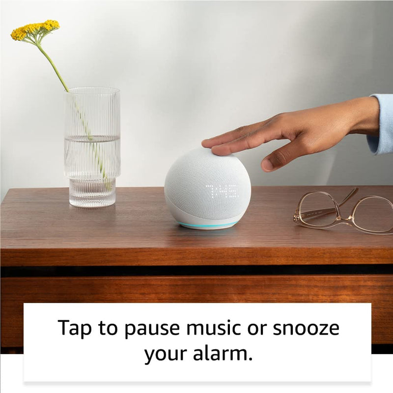 Amazon Echo Dot Smart Speaker with Clock and Alexa | Cloud Blue (5th generation, 2022)