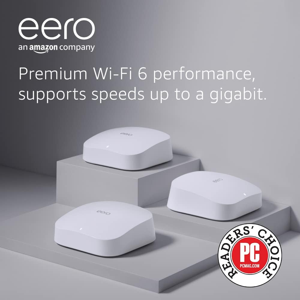 Amazon eero Pro 6 Mesh WiFi 6 router System Builtin Zigbee Smart