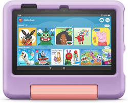 Amazon Fire 7 Kids Tablet | 7" display, ages 3-7, 16 GB, Purple 12th Gen 2022