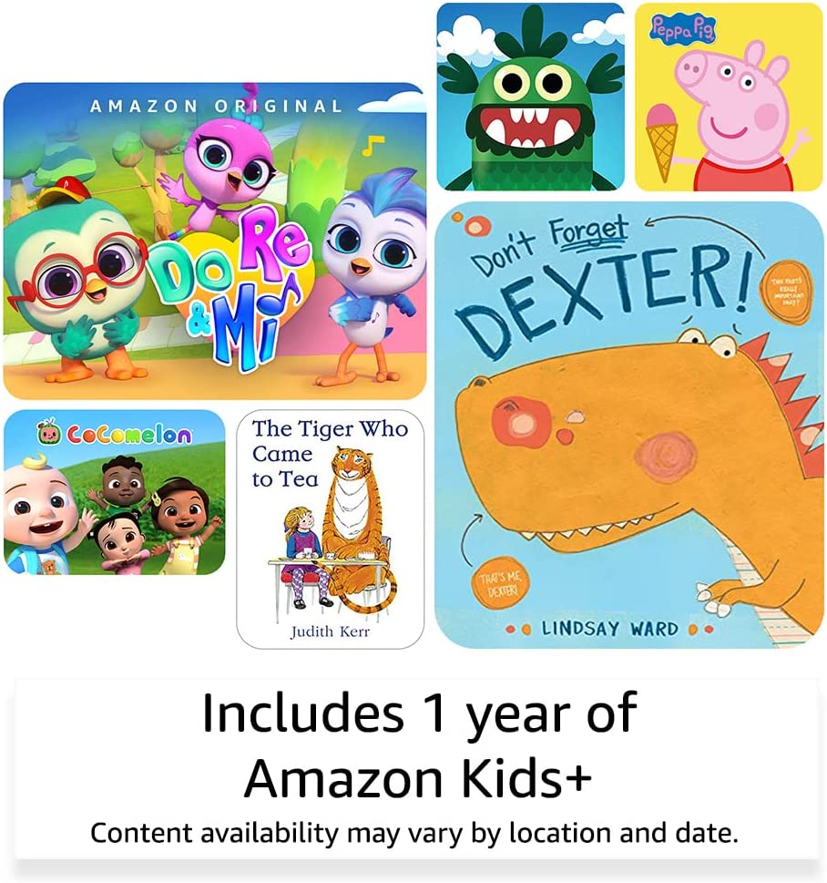 Amazon Fire 7 Kids Tablet - 7" Display | Ages 3-7 | Amazon Kids+ | 10hr Battery | 16GB | Red