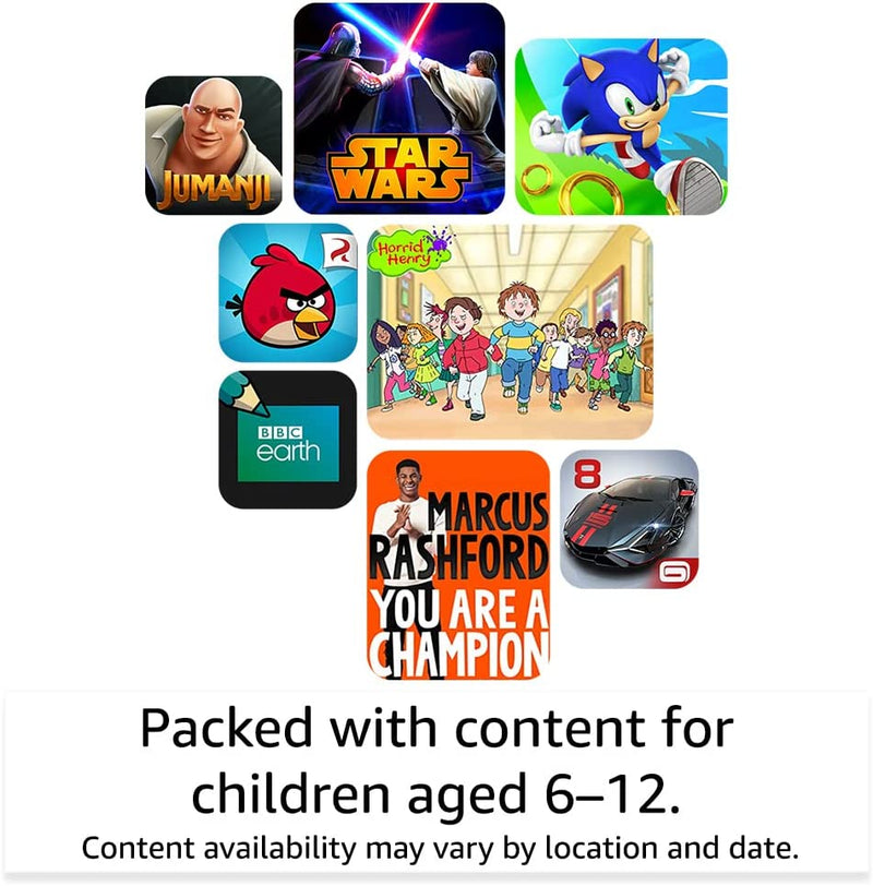Amazon Fire HD 8 Kids Pro | 8" HD Tablet | 2-Yr Warranty | Amazon Kids+ | Age 6-12 | Cyber Sky