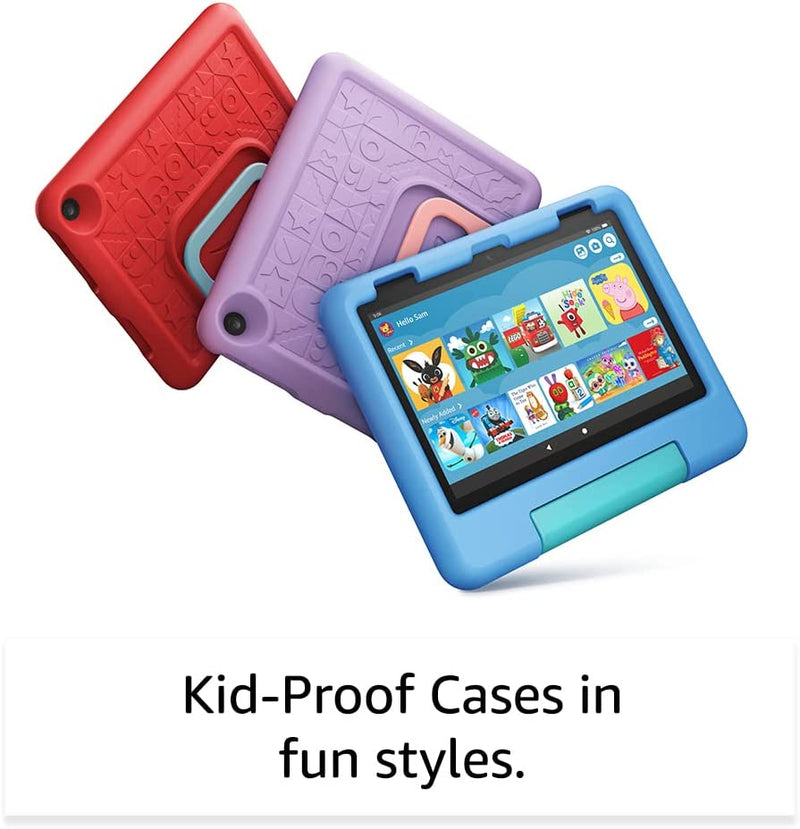 Amazon Fire HD 8 Kids Tablet | 8-inch HD display | Ages 3-7 | Kid-Proof Case | 32 GB | 2022 12th Gen | Red