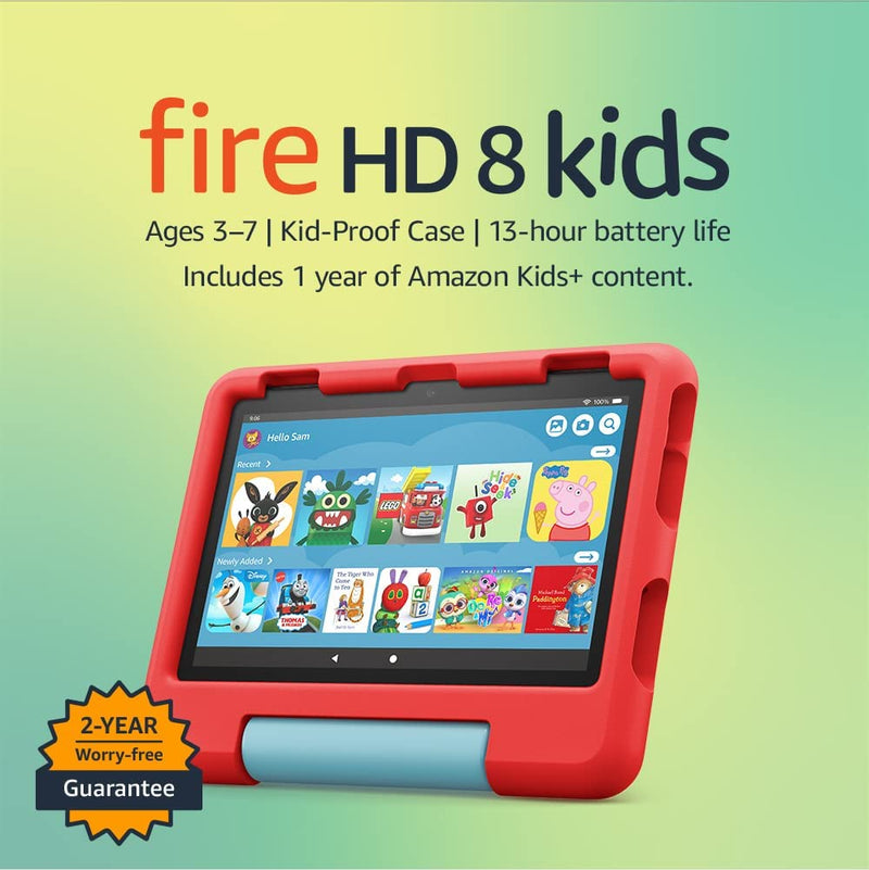 2022 Rainbow Universe Fire HD 8 Kids Pro Tablet, 32 GB