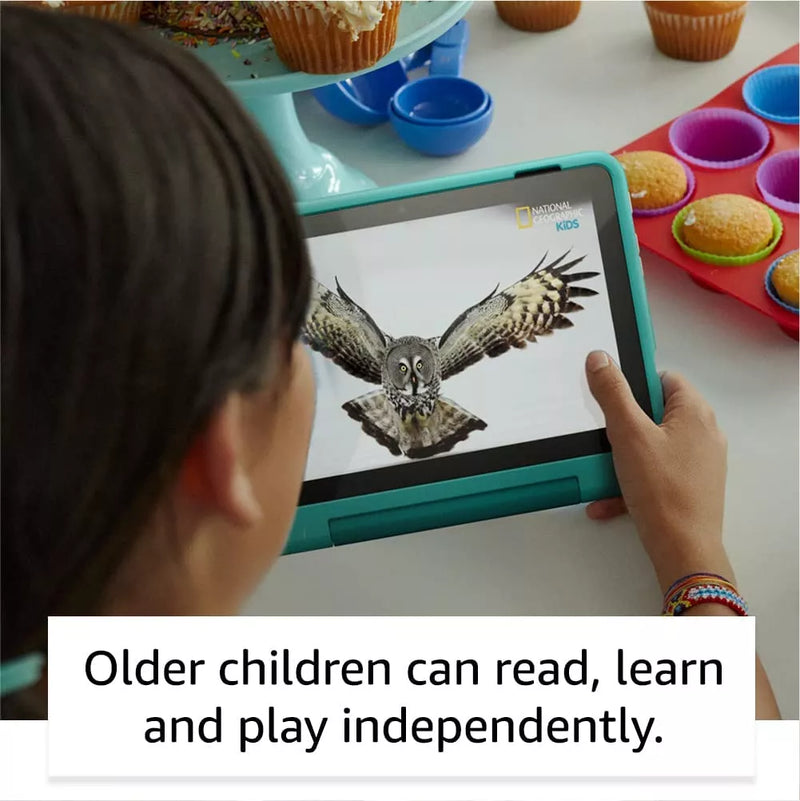 Amazon Fire HD 8 Kids Pro | 8" HD Tablet | 2-Yr Warranty | Age 6-12 | Hello Teal