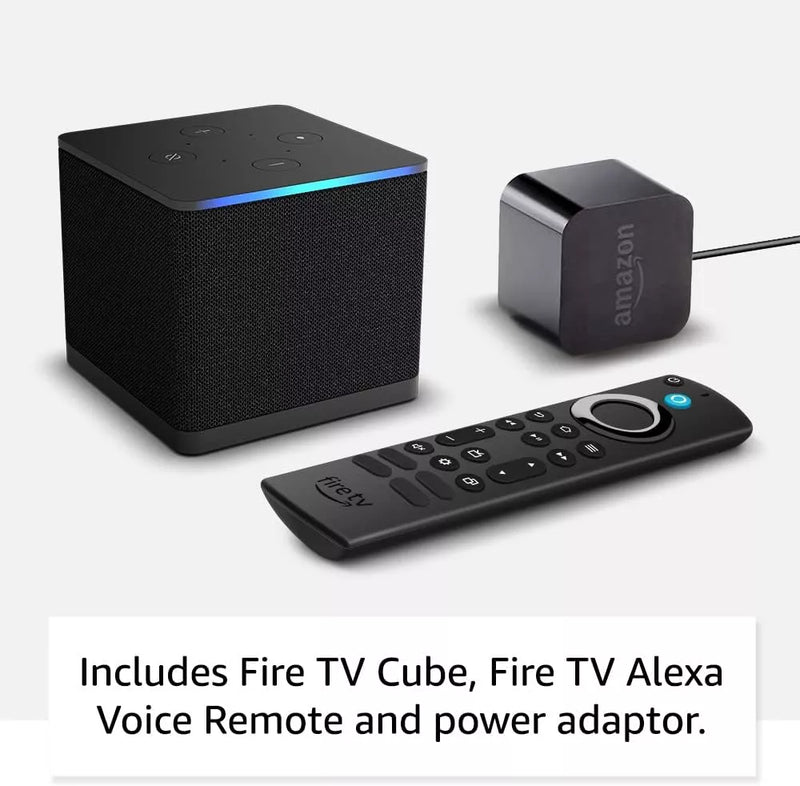 Amazon Fire TV Cube | 3rd Generation 2023 | Hands-free Streaming Media Player with Alexa, Wi-Fi 6E, 4K Ultra HD