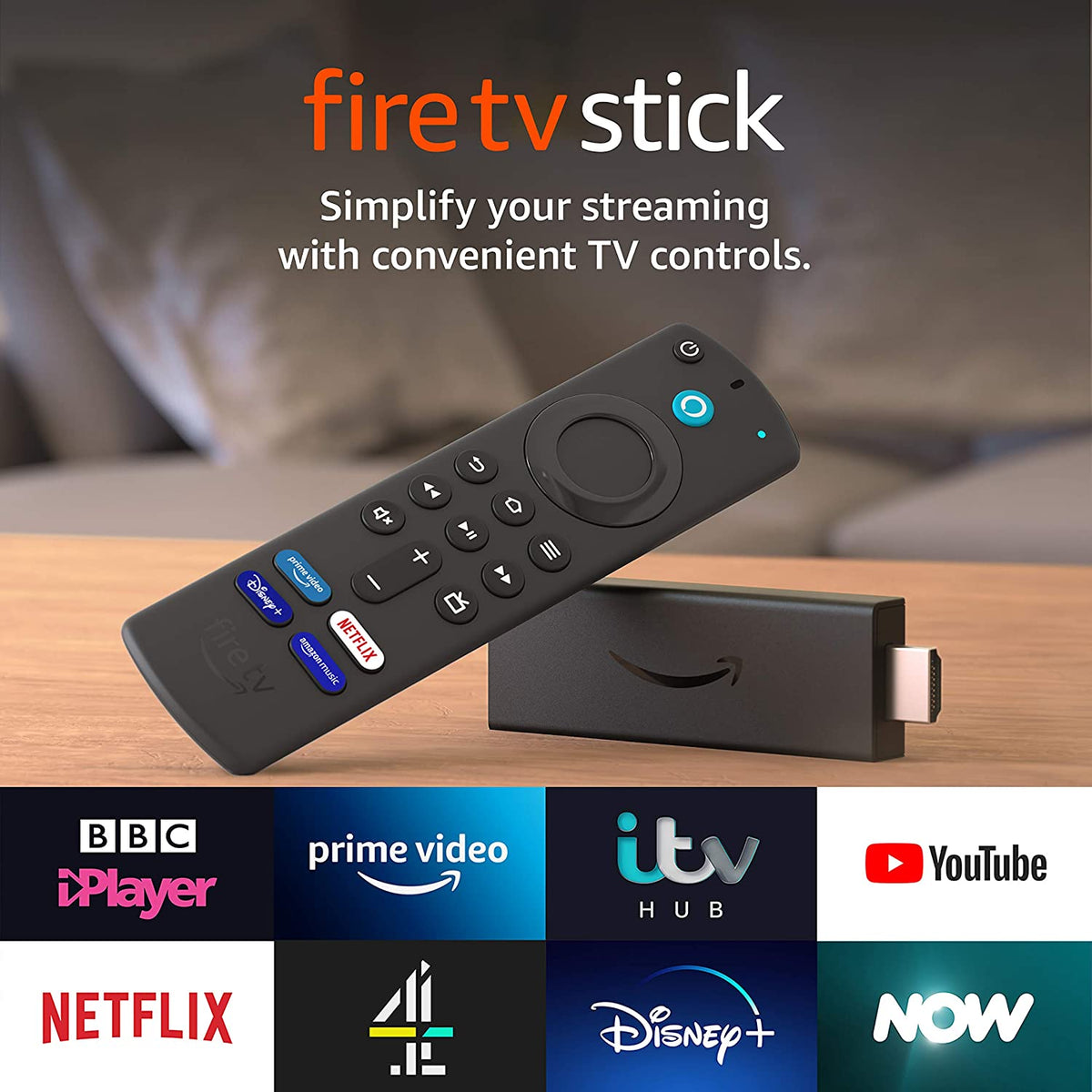 Amazon Fire TV Stick HD | Streaming Device | with Alexa Voice Remote | Full HD | 2024