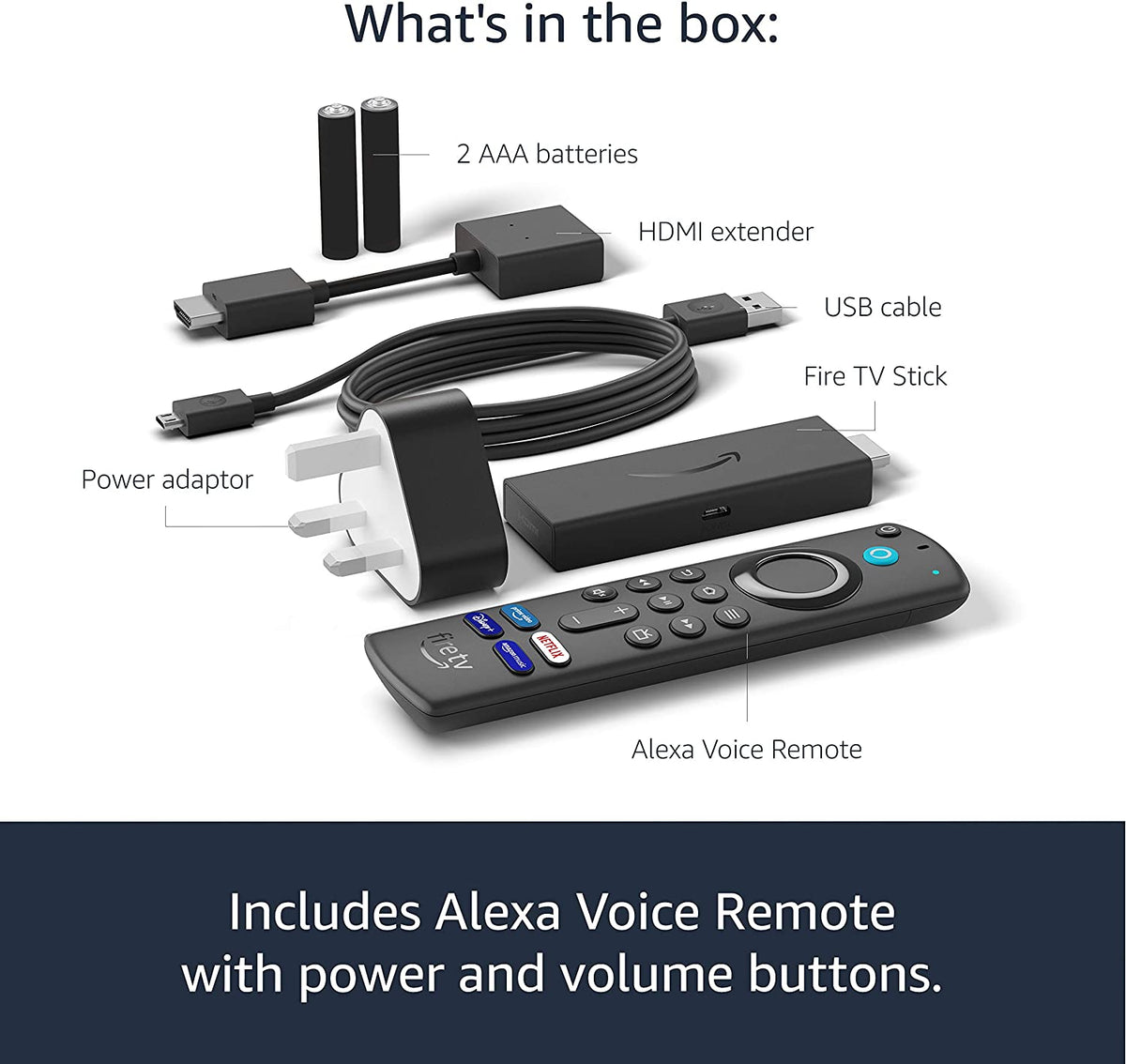 Amazon Fire TV Stick HD | Streaming Device | with Alexa Voice Remote | Full HD | 2024