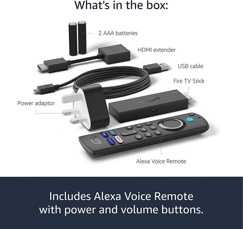 Amazon Fire TV Stick with Alexa Voice Remote 3rd Generation 8GB