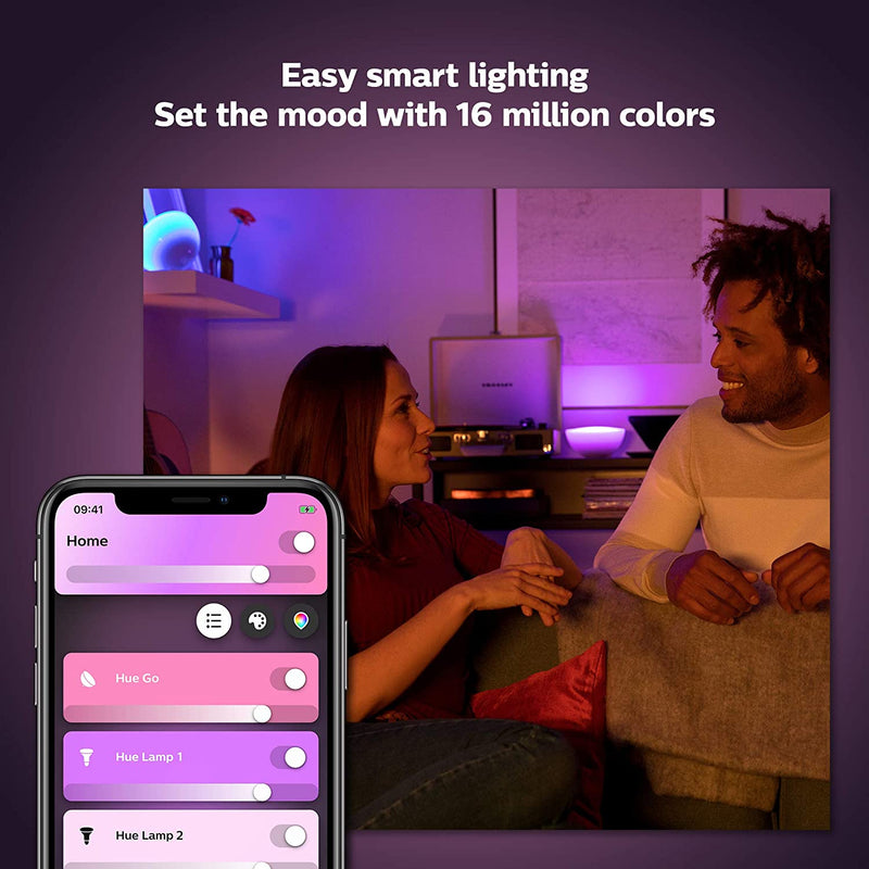 Philips Hue Go - Portable Wireless Colour Light, Zigbee Bluetooth Controllable LED