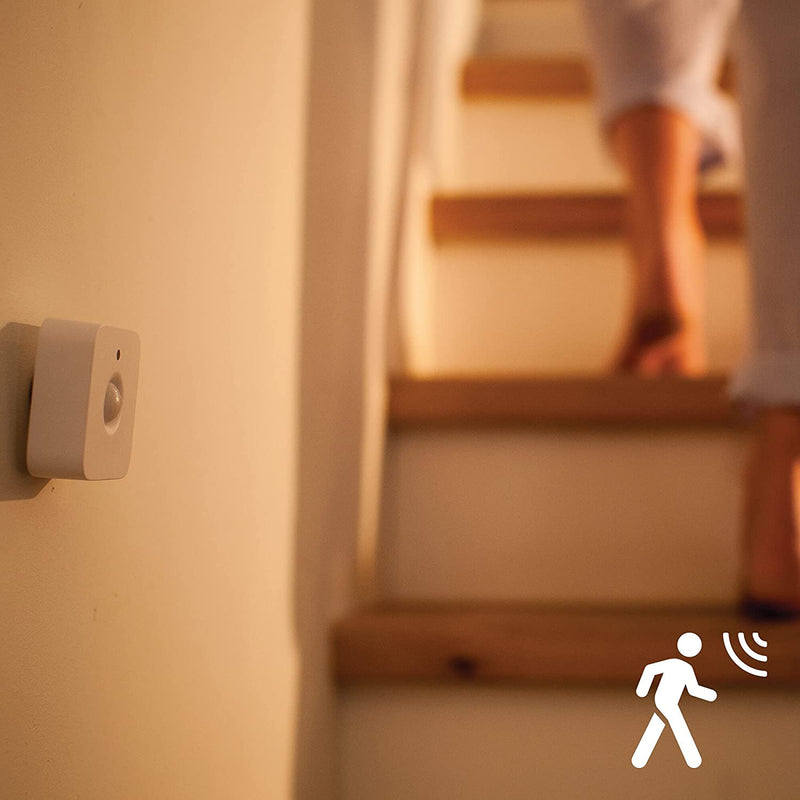 Philips Hue Indoor Motion Sensor, Intelligent Smart Home Wireless Lighting Accessory, App Controlled, White