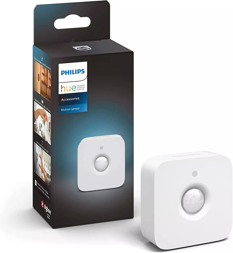 Philips Hue Indoor Motion Sensor, Intelligent Smart Home Wireless Lighting Accessory, App Controlled, White