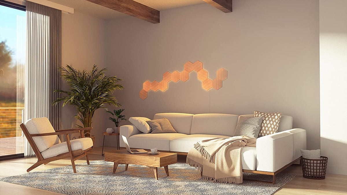 Nanoleaf Elements Wood Look Hexagons Starter Kit - 13 Panels