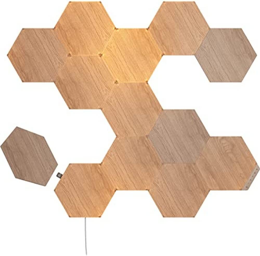 Nanoleaf Elements Wood Look Hexagons Starter Kit - 13 Panels
