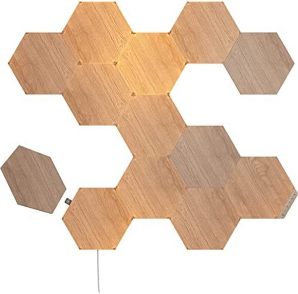 Nanoleaf Elements Wood Look Hexagons Starter Kit - 13 Panels