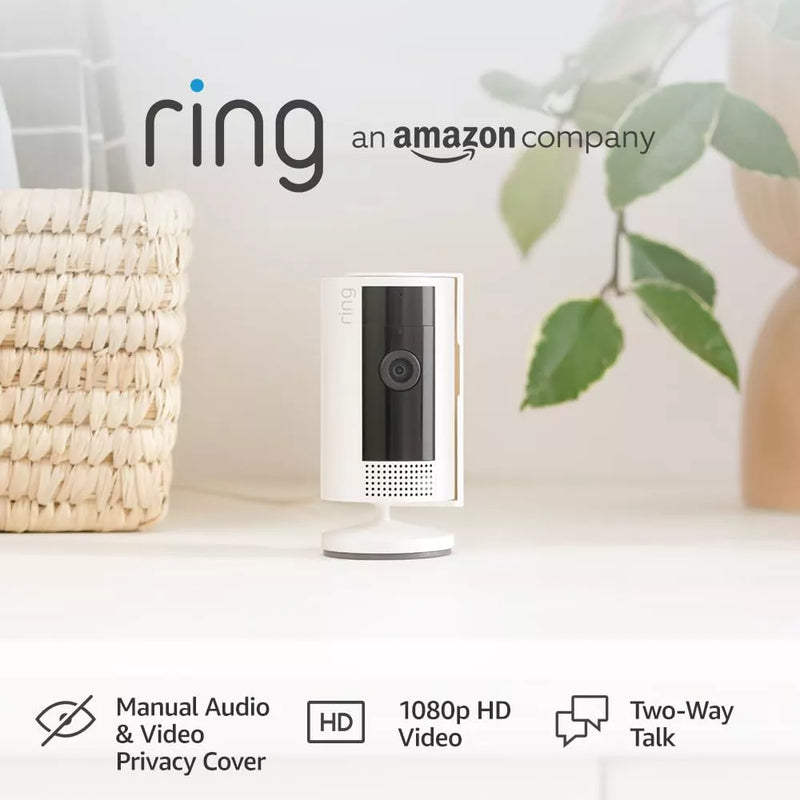 Ring Indoor Camera (2nd Gen) | Plug-in indoor Security Camera | 1080p White