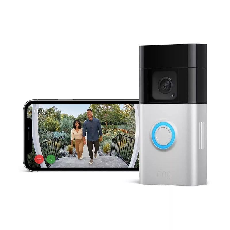 Ring Video Doorbell Plus 1536p HD, Colour Night Vision, Wi-Fi