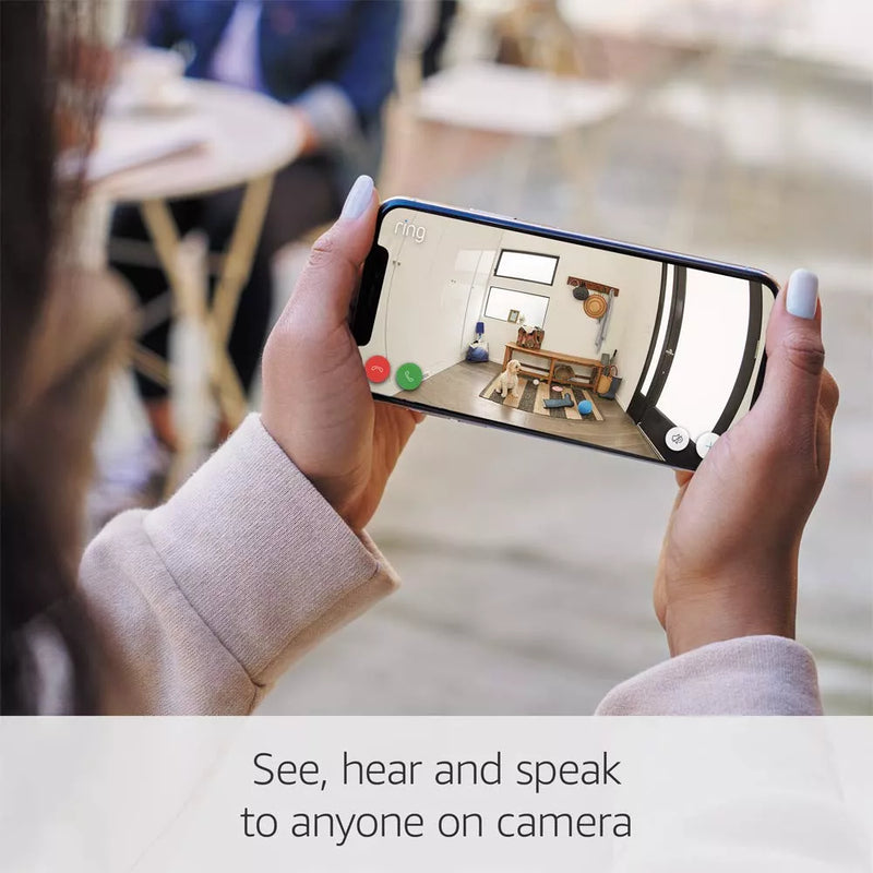 Ring Outdoor Camera Battery | 1080p HD | Wireless | Two-Way Talk | White